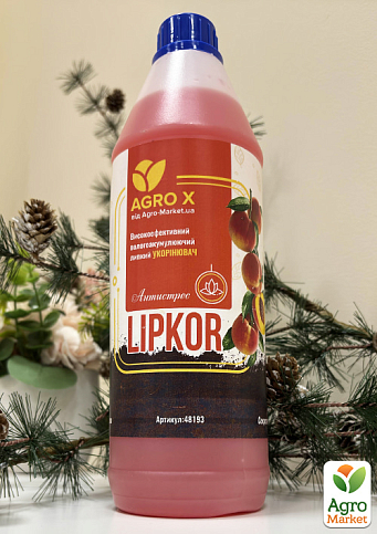Липкий укорінювач нового покоління LIPKOR "Антистрес" (Ліпкор) ТМ "AGRO-X" 1л