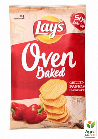 Картофельные чипсы (Паприка) ТМ "Lay`s Oven Baked" 125г