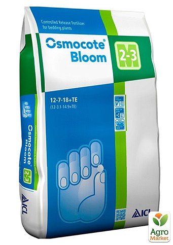 Добриво Осмокот "Osmocote Bloom" 12+7+18+Te, 2-3м. ТМ "ICL" 25кг