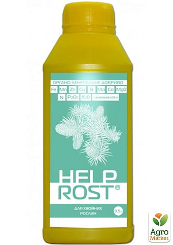 Органо-минеральное удобрение "HELPROST" для хвойных растений ТМ "Живая Земля" 500мл