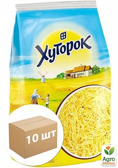 Макаронные изделия "Вермишель" ТМ "Хуторок" 800г упаковка 10 шт1