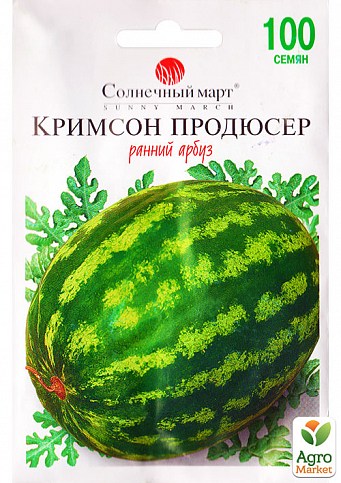 Кавун "Кримсон продюсер" ТМ "Сонячний березень" 100шт NEW