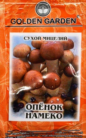 Сухой Мицелий "Опёнок Намеко" ТМ "Golden Garden" 10г