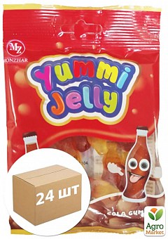 Конфеты желейные Cola Gummies ТМ "Yummi Jelly" 80г упаковка 24 шт2