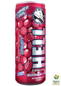 Энергетический напиток со вкусом Cool Raspberry Candy ТМ "Hell" 0.25 л2