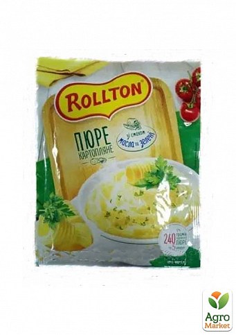 Картофельное пюре (масло и зелень) ТМ "РОЛТОН" 37г упаковка 24шт - фото 2