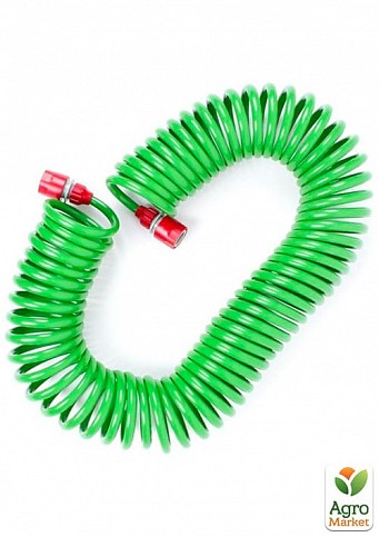 Шланг для полива спиральный 15 м с конекторами INTERTOOL GE-4002