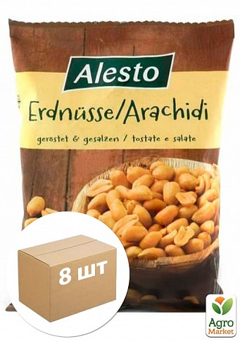 Арахис соленый Peanuts  TM"Alesto" 500г (Польша) упаковка 8шт 