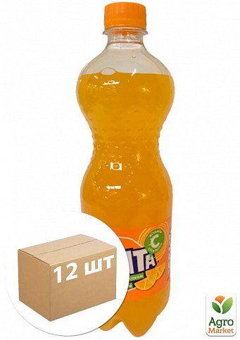 Газований напій (ПЕТ) ТМ "Fanta" Orange 750мл упаковка 12шт