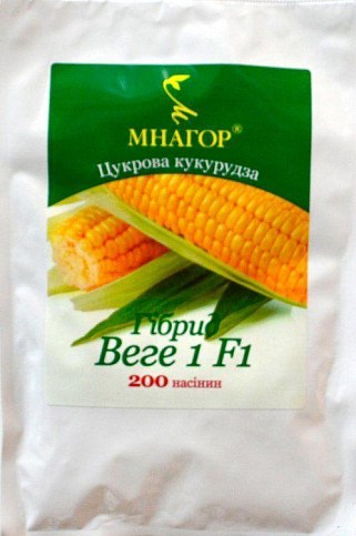 Кукурудза "Гібрид Вега 1 F1" ТМ "МНАГОР" 200шт