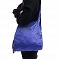 Складная компактная сумка-шоппер синяя Sshopping bag to roll up SKL11-322287