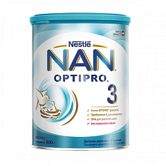 NAN (НАН) 3 OPTIPRO® Дитяче молочко для дітей з 12 місяців, 800 г1
