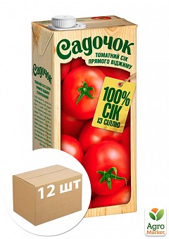 Сок томатный с солью (прямого отжима) ТМ "Садочок" 0,95л упаковка 12шт2