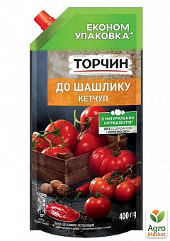 Кетчуп к шашлыку ТМ "Торчин" 400г упаковка 24шт11