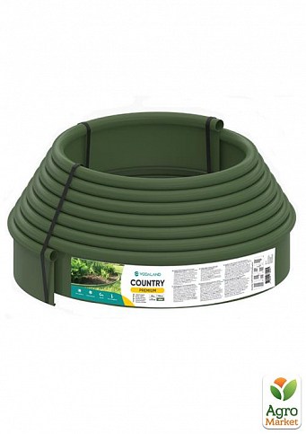 Бордюр садовый пластиковый Country Premium H110 10м оливковый (82401-OV)