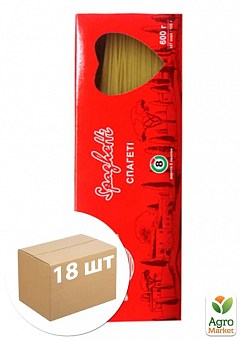 Спагетти картон ТМ "Феличита" 600г упаковка 18 шт2