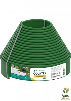 Бордюр садовый пластиковый Country Standard H100 15м зеленый (82952-15-GN)2