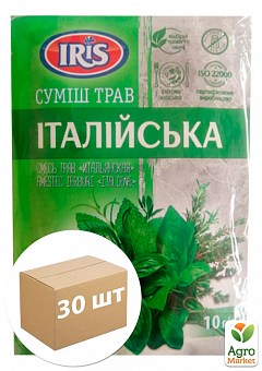 Приправа смесь трав "Итальянская" ТМ "IRIS" 10г упаковка 30шт1