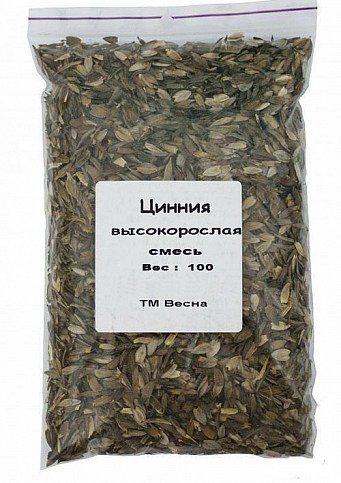 Цинния "Высокорослая смесь" ТМ "Весна" 100г - фото 2