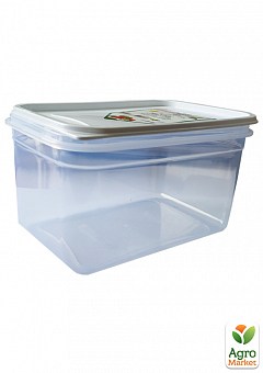 Контейнер Flexy Box прямоугольный 1,3 л прозрачный крышка белая Irak Plastik (6457)1