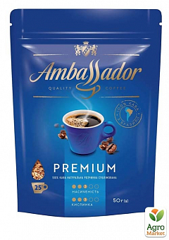 Кава розчинна Premium ТМ "Ambassador" 50г1