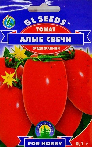 Томат "Алые Свечи" ТМ "GL SEEDS" 0.1г