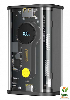 Дополнительный внешний аккумулятор повербанк BYZ W89 10000 mAh 22.5W Type-C PD PowerBank черный1