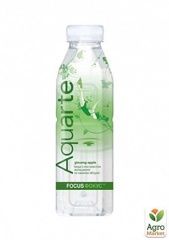 Вода с экстрактом женьшеня и вкусом яблока ТМ "Aquarte" 0.5 л упаковка 12 шт - фото 2