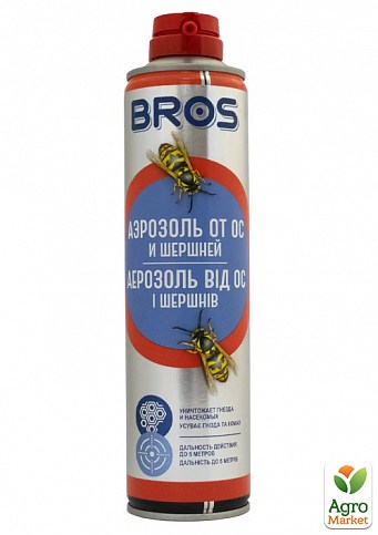 Инсектицидный аэрозоль от ос и шершней ТМ "BROS" 300мл