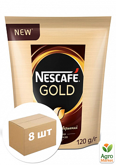 Кава «Nescafe» Голд 120г (м'яка пачка) упаковка 8шт14