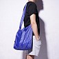 Складная компактная сумка-шоппер синяя Sshopping bag to roll up SKL11-322287