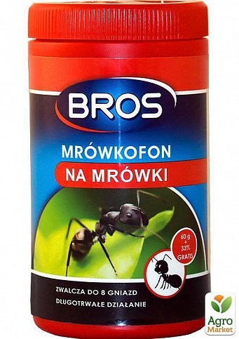 Порошок від мурашок ТМ "Bros" (Польща) 60г + 33%