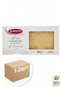 Листы для лазаньи ТМ"GRANORO" 500 г упаковка 12шт1