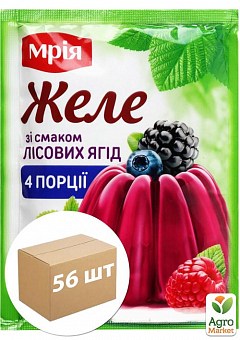Желе (лесные ягоды) ТМ "Мрия" 78г упаковка 56шт2