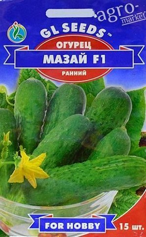Огурец "Мазай F1" ТМ "GL SEEDS" 15шт