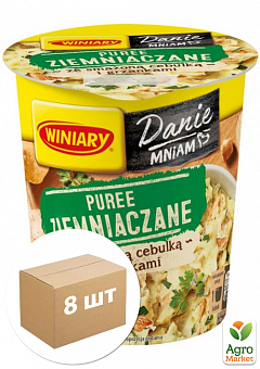 Пюре картофельное быстрого приготовления (Лук с гренками) ТМ "Winiary" 59г упаковка 8 шт2