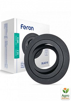 Встраиваемый поворотный светильник Feron DL6210 черный (01802)1