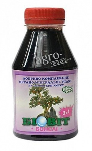 Органо-минеральное Удобрение "Бонсаи" ТМ "Биовит" 0.3л