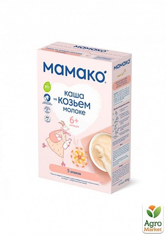 Каша молочна 5 злаків на козячому молоці Мамако, 200г