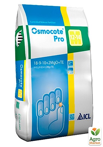 Добриво Осмокот "Osmocote Pro" 19+9+10+2MgO+Te, 12-14м. ТМ "ICL" 25кг