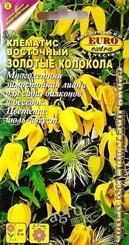 Клематис восточный "Золотые колокола" ТМ "Аэлита" 0.01г