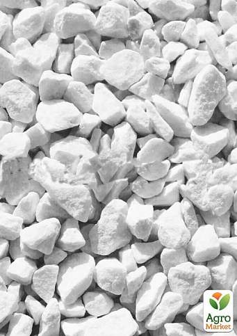 Декоративные камни Крошка белая  фракция 12-18 мм 1 кг