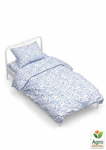 Полуторный комплект постельного белья Home Line "Вензель" (голубой) 162637