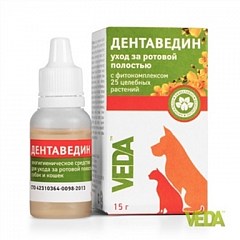 Veda Дентаведин Гигиенический гель для для кошек и собак  15 г (0061660)2