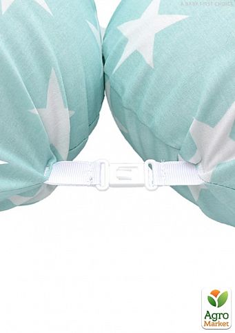 Подушка для беременных и кормления ТМ PAPAELLA 30х190 см + карабин звезда белая на ментоле 8-31885*005