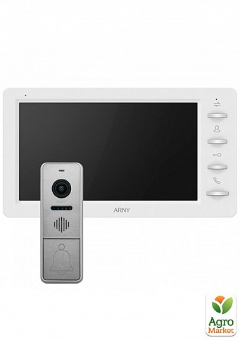 Комплект видеодомофона Arny AVD-7842 белый серебро