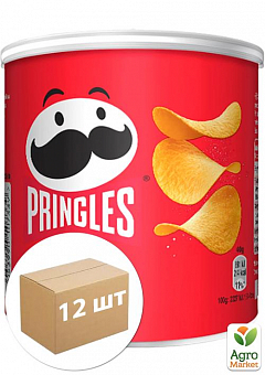 Чіпси Original (оригінал) ТМ "Pringles" 40г упаковка 12 шт 2