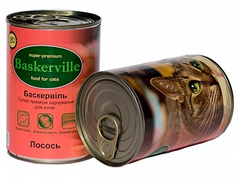 Baskerville Влажный корм для кошек с лососем  400 г (5966430)