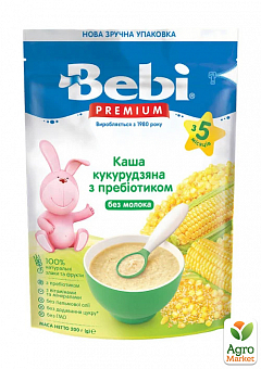 Каша безмолочна Кукурудзяна Bebi Premium, 200 г1