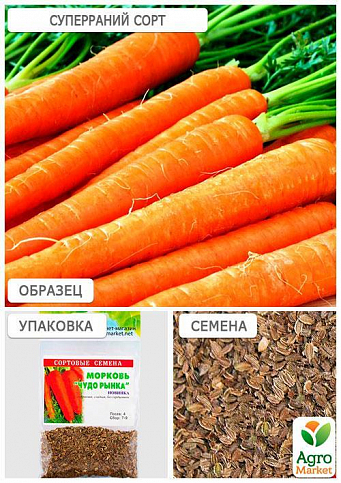 Морковь "Чудо рынка" (Зипер) ТМ "Весна" 5г - фото 3